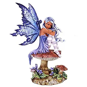 Pacific Giftware Amy Brown Licensed Violet Fairy Statue Polyresin Figurine