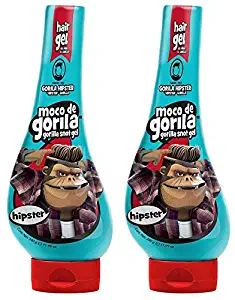 Moco de Gorila Hipster Hair Gel | Trendy Hair Styling Gel with Long-lasting Hold, Gorilla Snot Gel is the Ultimate Hair Gel to create any Hipster Mainstream Hairstyle; 11.9 oz Squizz Bottle (2 PACK)