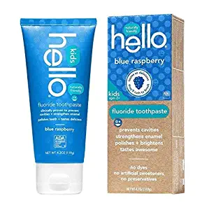 Hello Kids Toothpaste, Blue Raspberry, 4.2 Oz by Hello Oral Care