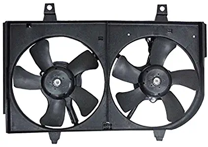 New Radiator Dual Fan Assembly For 2000 2001 Nissan Maxima & Infiniti I30 3.0L 3.5L VQ30DE VQ35DE, Replaces Nissan B1481-5U002 B1482-5U003