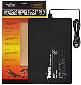 iPower Reptile Heat Mat Under Tank Heater Terrarium Heating Pad for Amphibians and Reptiles Pet