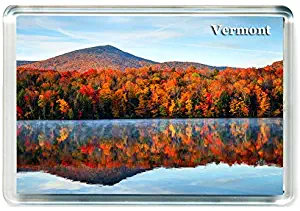 J444 Vermont Jumbo Refrigerator Magnet US - American Travel Fridge Magnet USA