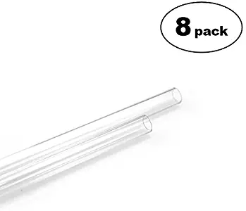 XSPC PETG Tubing 10mm ID, 14mm OD, 0.5m, Clear, 8-Pack