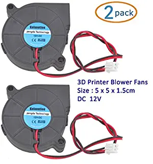 Kalanution 2pcs Cooling Blower Fan DC 12V 0.15A 50mmx15mm Fans for 3d Printer Humidifier Aromatherapy and Other Small Appliances Series Repair Replacement