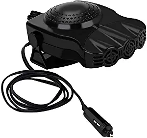 Portable Car Heater - Auto Heater Fan,12V Auto Ceramic Heater,Car Defogger,Fast Heating Defrost Defogger Demister Vehicle Heat Cooling Fan 150W Auto Vehicle Electronic Heater