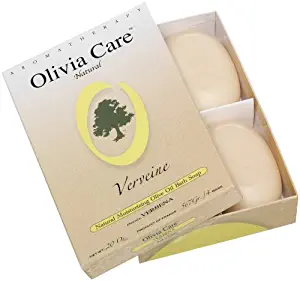 Olivia Care Hard Top Gift Box of 4 Soaps, Verbena, 20-Ounce Boxes