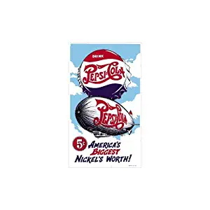 Pepsi-Cola Zeppelin Porcelain Refrigerator Magnet