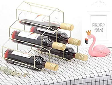 Wine Cooler - Creative Geometric Wine Rack Metal Simple Household Grape Restaurant Living Room Bar Cabinet Display - Furniture Holder Humidor L1800 Chef Enthusiast Vacuvin Pack Wide Kalamera Re