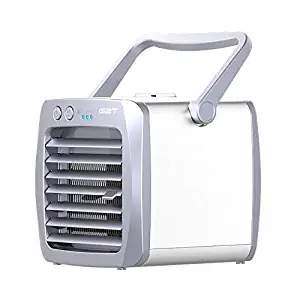 KEYUAN 3 in 1 Mobile Air Conditioners USB Portable Air Conditioning Unit/Dehumidifier/Fan, Purifier Evaporative Coolers Small Desktop Cooling Fan, 10W