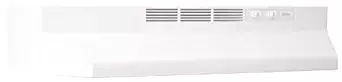 Broan 413601 ADA Capable Non-Ducted Under-Cabinet Range Hood, 36-Inch, White