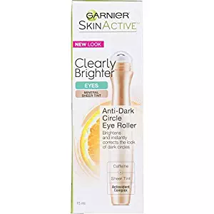 Garnier SkinActive Clearly Brighter Tinted Eye Roller, Light/Medium, 0.50 Ounce