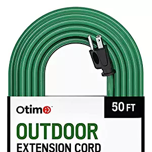 Otimo 50 Ft 16/3 Outdoor Heavy Duty Extension Cord - 3 Prong Extension Cord, Green