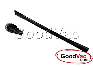 Universal 25" Long Flexible Crevice Tool with Detachable Brush for Dryer Lint, Under furniture by GoodVac