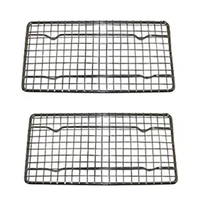 Heavy-Duty Cooling Rack, Cooling Racks, Wire Pan Grade, Commercial grade, Oven-safe, Chrome, 4&frac14; x 8x215B; Inches, Set of 2