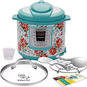 Pioneer Woman Instant Pot 6qt 6 Quart Programmable Pressure Cooker Slow Electric Multi Use Rice Saute Cooking Steamer Warmer (1, Vintage Floral)