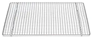 Professional Cross Wire Cooling Rack Half Sheet Pan Grate - 16-1/2" x 12" Drip Screen 2 Pack