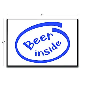 Beer Inside Motivational Inspirational Funny Magnet - Refrigerator Toolbox Locker Car Ammo Can