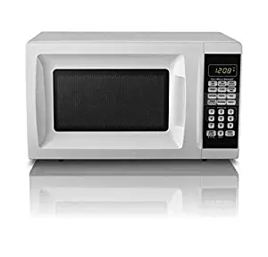 Hamilton Beach 0.7 cu ft Microwave Oven, features Child-safe lockout, 10 power levels (White)