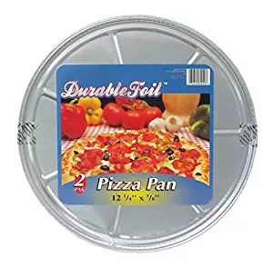 Durable Foil Round Pizza Pan, 12-1/4" x 3/8" (Pack of 24 Pans)
