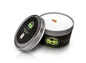 Night Candle Co. Soy Wax Scented Candles, Crackling Wooden Wicks, Hand-Poured Infused Fragrance Oil Aromatherapy, Natural Home Decor for Bedrooms, Living Rooms, Kitchen (Alpine, 6 oz)