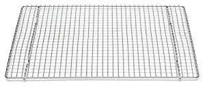 Professional Cross Wire Cooling Rack Half Sheet Pan Grate - 16-1/2 x 12 Drip Screen by Libertyware