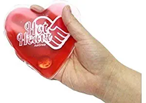 Hand Warmers Hot Cold Reusable Pack - by Hot Heart Cloth Backing 2 Reusable Hand Warmers, Microwavable Heat Pads, Soothing Cooling Gel Compress Ice Pack