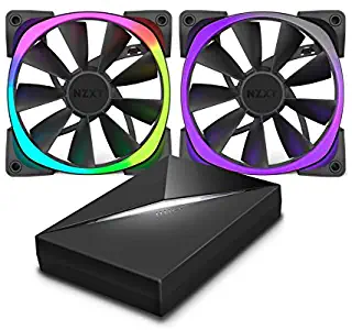 NZXT RF-AR140-C1Hue+ & Aer RGB140 Fans Bundle Pack RGB 2x 140mm Aer Fans Included