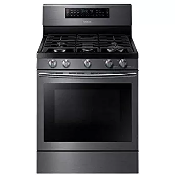 Samsung Appliance NX58J7750SG 30" True Convection Gas Range with 5.8 Cu. Ft. Oven Capacity in Black Stainless
