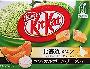 Japanese kit kat hokkaido melon mini bar in box total net weight 33.9g