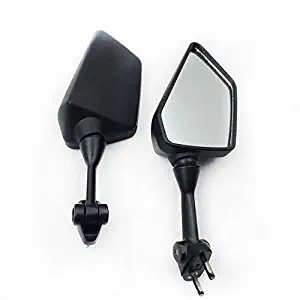 HK Moto- Motorcycle Black Left and Right Rearview Side Mirror For KAWASAKI NINJA 250R EX250 2008-2013