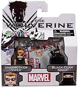 Marvel Minimates The Wolverine Series 52 Mini Figure 2-Pack Undercover Viper & Black Clan Ninja