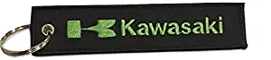 Flying Moto Kawasaki Ninja Embroidered Keychain - 2 pack