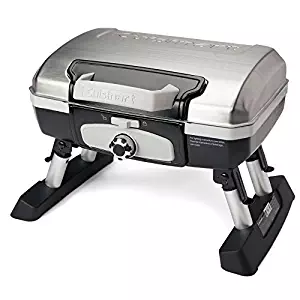 Cuisinart CGG-180TS Petit Gourmet Portable Tabletop Gas Grill, Stainless Steel