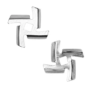 Meat Grinder Blade Stainless Steel Knife Cutter Replacement for Grinders,Replacement Knife for Meat Grinder Food Chopper(2 Pack)