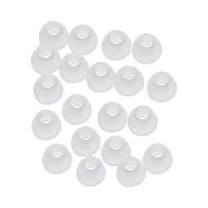 Bluecell 10 Pairs Small Clear color Silicone Replacement Ear Buds Tips for Audio-Technica Skullcandy Monster Sony Ultimate Ears Sharp Sennheiser Plantronics TDK Phillips Panasonic Denon Griffin JVC