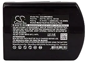 KML Vacuum Battery for Eureka 6A 96 96A-1 96B 96F 96DZ fits Eureka 39150 60776 68112 No air Battery,Ni-MH Battery,2200mAh / 13.20Wh,6.00V,101.00 x 76.20 x 31.20mm