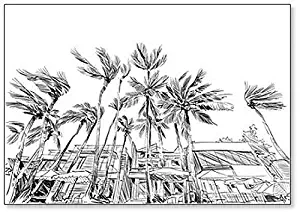 Philippines. Beautiful Tropical Island Hand Drawn Sketch Fridge Magnet