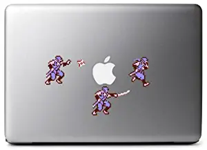 Retro 8-Bit Ryu (Multi-pack) Decals from Ninja Gaiden for MacBook, iPad Mini, iPhone 5S, Samsung Galaxy S3 S4, Nexus, HTC One, Nokia Lumia, Blackberry