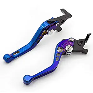 FXCNC Racing Motorcycle 3D Texture Plating Short Adjustable Brake Clutch Levers Fit for KAWASAKI NINJA 650R ER-6F ER-6N 2009-2016,VERSYS 650cc 0209-2014,NINJA 400R 2011