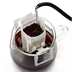 Modern By Design Pack of 100 Premium Single Serve Food Grade Disposable Hanging Ear Drip Filter Bag, Portable use for the home, outdoor, travel, camping, office, and on the go (100, Coffee Filter)