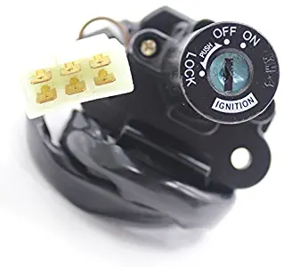 FXCNC Racing Motorcycle 6-holes 7-Wire Ignition Switch Lock With Keys Fit For Kawasaki Ninja 250R,ZX-9R (ZX900R) 1994-1996,ZX6R (ZX600G1) (600cc) 1998