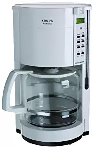 Krups 453-71 12-Cup Coffeemaker with Gold Tone Filter, White, DISCONTINUED