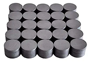 Cutequeen 99PCS Round Ceramic Industrial Ferrite Magnets for hobbies,Crafts and Science(pack of 99)