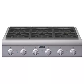 Thermador Professional Series PCG366G 36 Pro-Style Gas Rangetop 6 Pedestal Star Burners