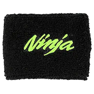 Kawasaki NINJA Black/Green Brake Reservoir Sock Cover Fits ZX-6R, ZX-9R, ZX-15R, ZX-12R, ZX-14R, ZX6, ZX9, ZX15, ZX12, ZX14, Ninja