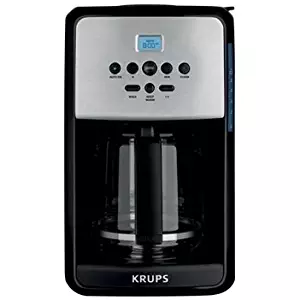 Krups Programmable Coffee Maker with Stainless Steel Accent