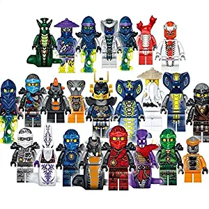 24 PCS Ninjago Building Blocks Action Figures - Ninja Mini Figures - Superhero Mini Building Block Action Figures - Building Toys - Ninja - Super Hero Toys - Building Blocks Brick DIY Toys Children