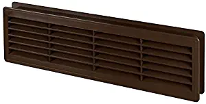 Door Air Vent Grille 460x135mm (18.1x5.3inch) Double Sided "BROWN" Ventilation Cover ABS Plastic