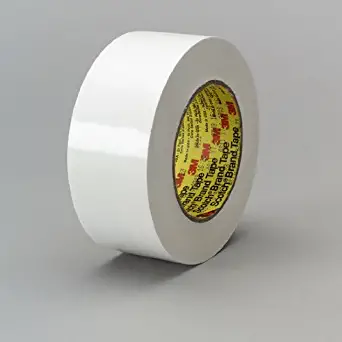 3M 4811 Rubber Preservation Sealing Adhesive Tape, 170 Degree F Performance Temperature, 9.5 mil Thick, 36 yds Length x 2" Width, White