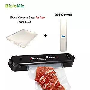 Automatic Vacuum Sealer Machine Food Packing Sealer for Food Preservation, Sous Vide Cook Vacuum Sealer + 15pcs Sealer Bags